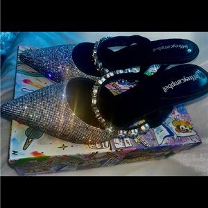 Jeffrey Campbell Silver Embellished Women's Shoes